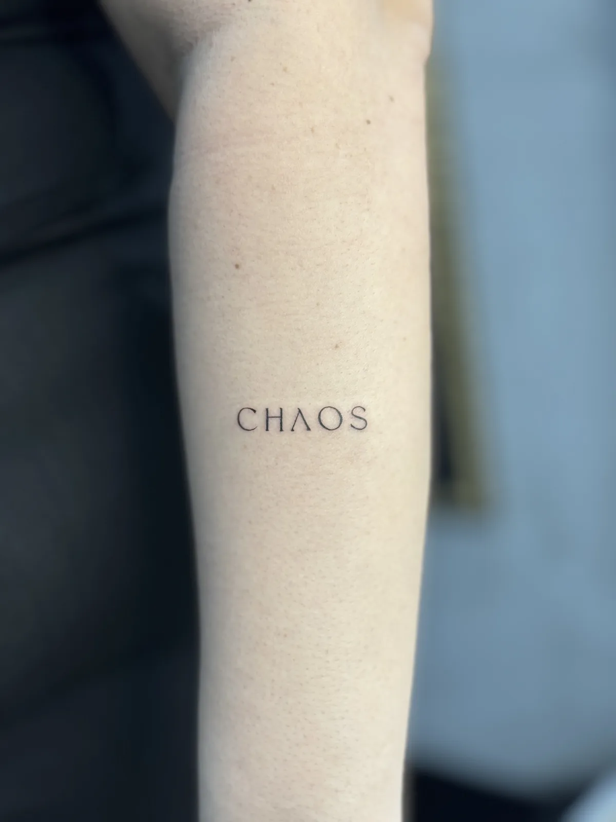 Fine Line — Chaos, forearm